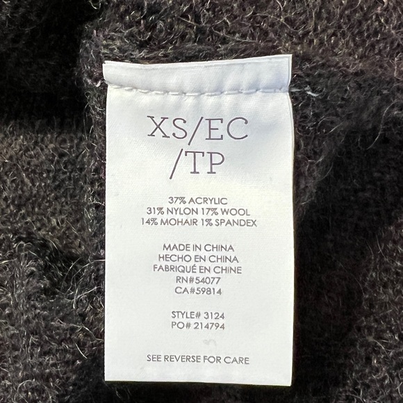 Cabi Waverly Poncho in Charcoal Grey Size XS - Picture 6 of 9